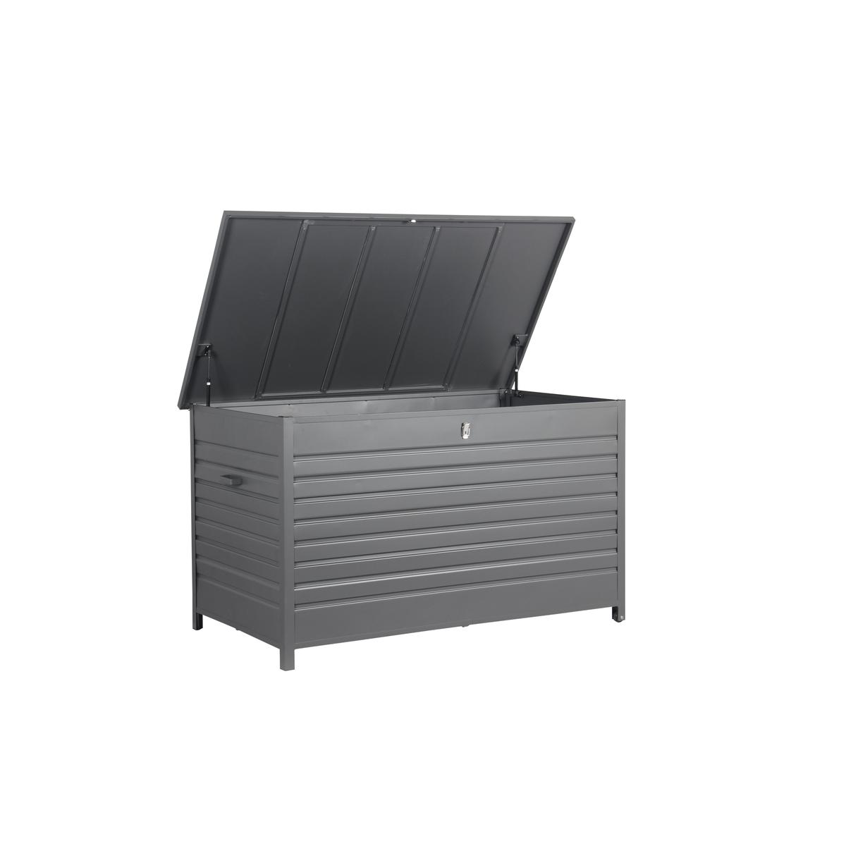 Cambridge kussenbox - aluminium -  170x97,5 cm - carbon black