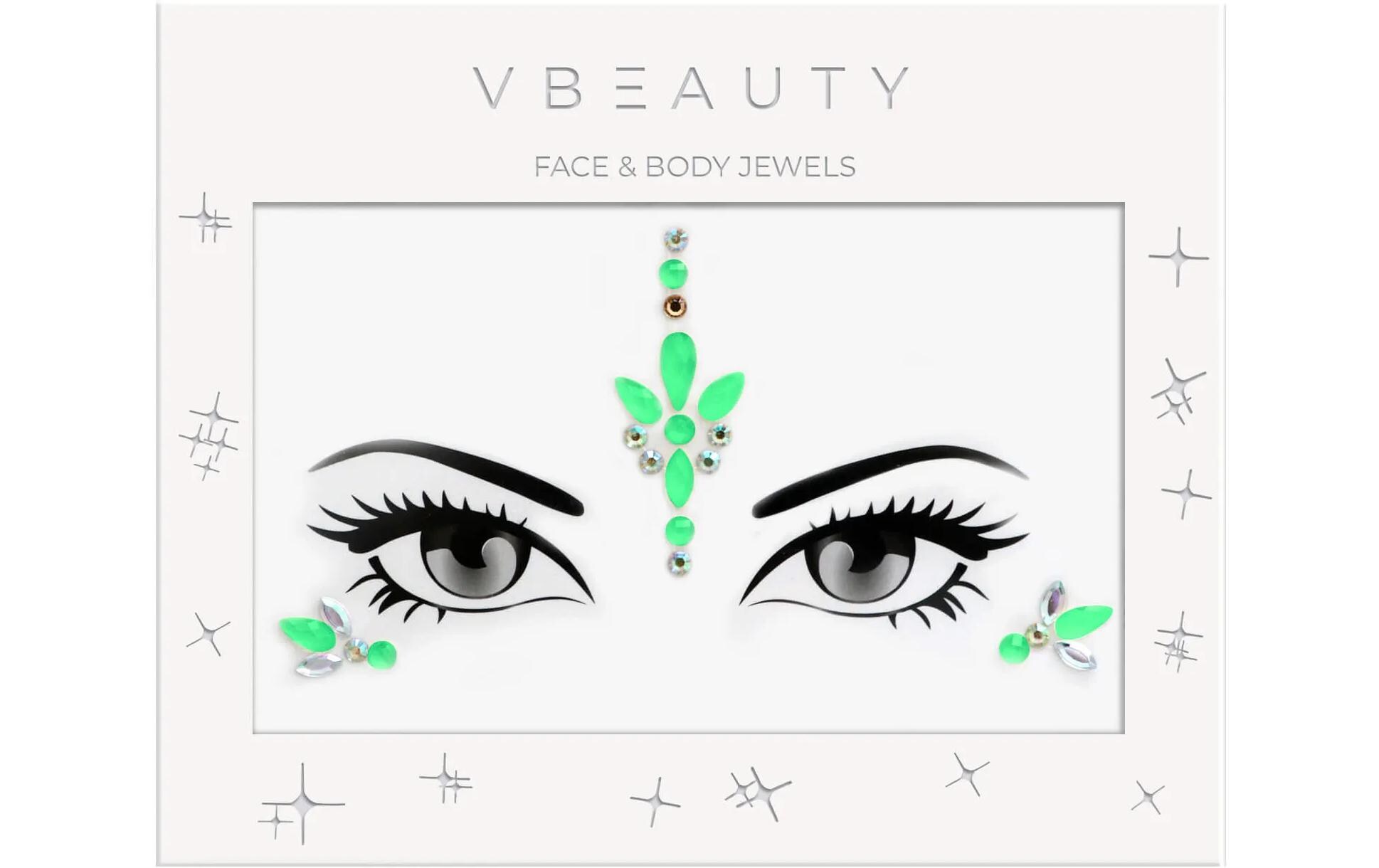 Face Jewels – Babe alert Glow in the darkGesichtsschmuck für Festivals
