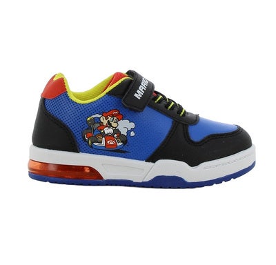 Super Mario Blinkende Sneakers, Black/Cobalt Blue