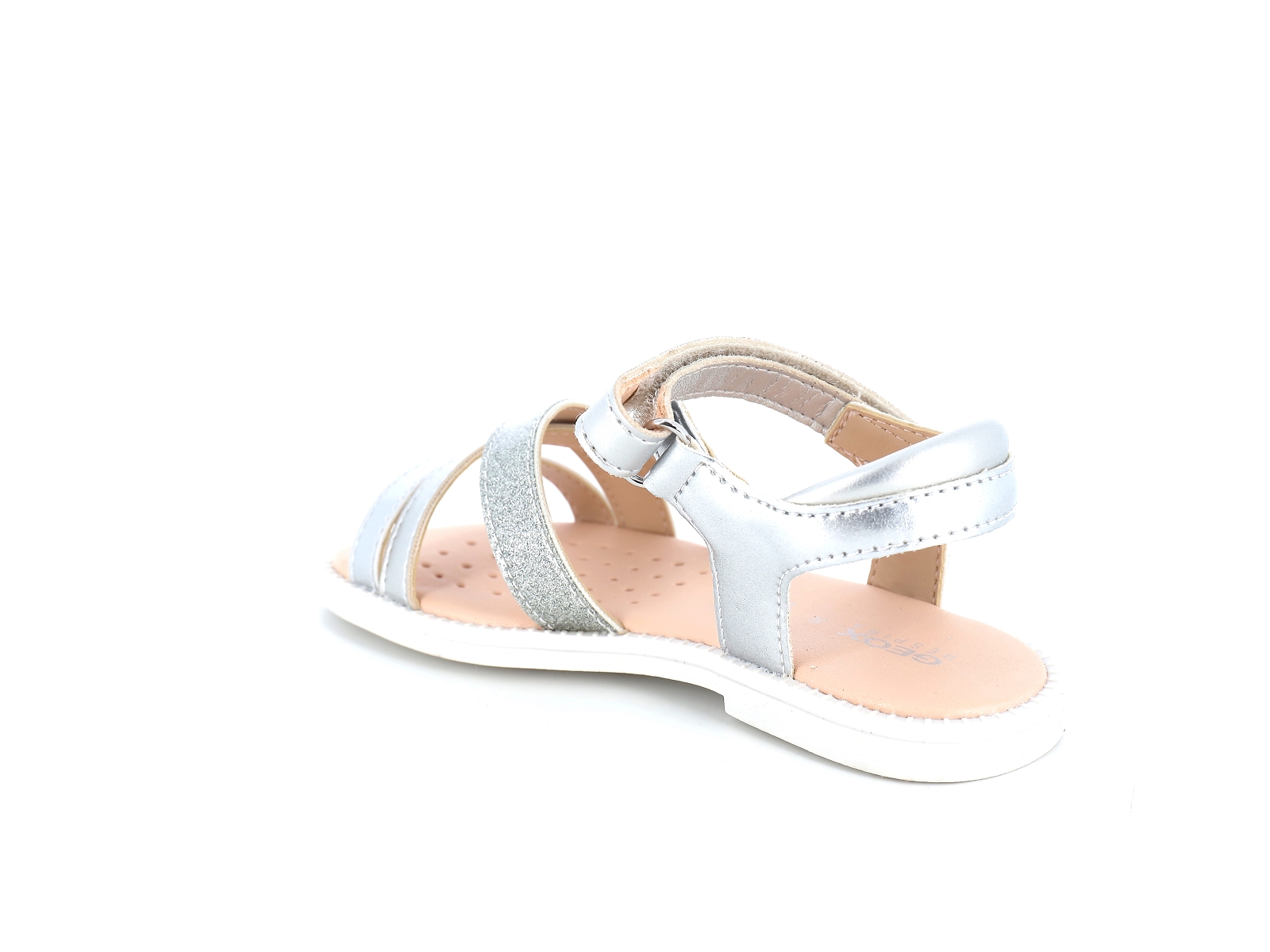 Geox-J KARLY GIRL-J5235D Cuir Argent