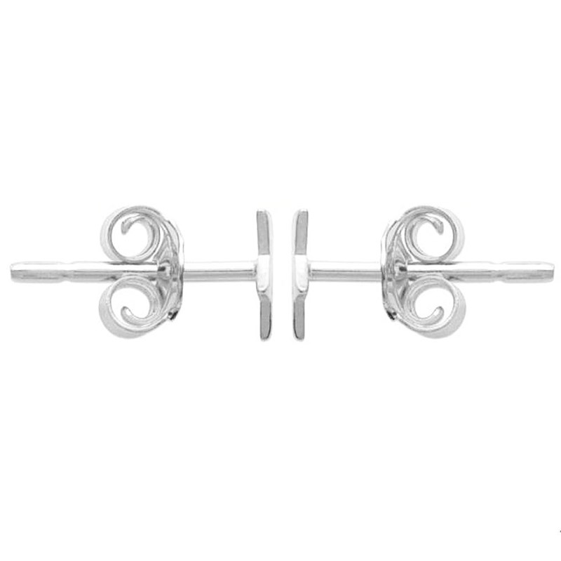 Boucles d'oreilles petite étoile Argent 925 Rhodié