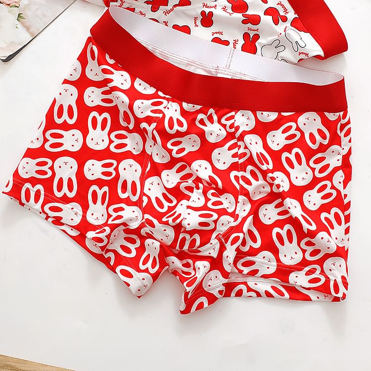 Pancherry - Cartoon Print Boxershorts / Set