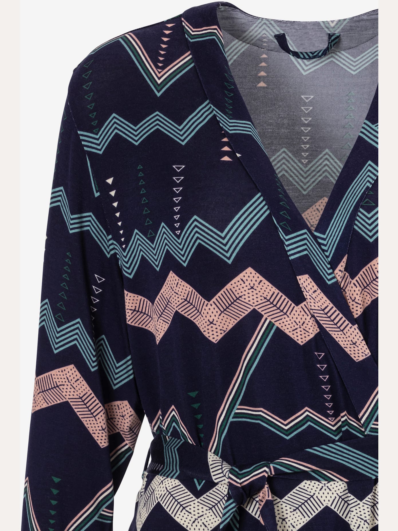 Kimono imprimé avec ceinture à nouer