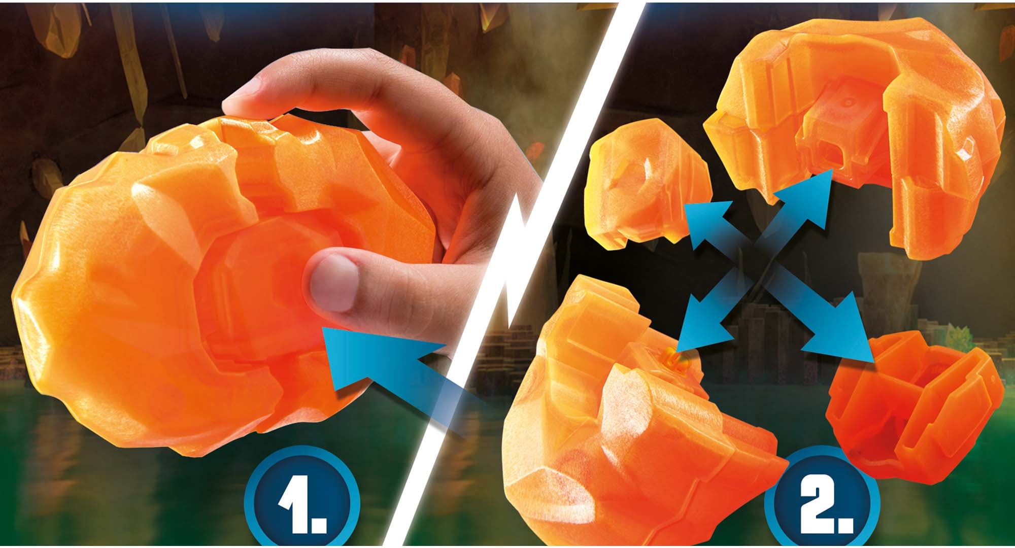 Playmobil® Konstruktions-Spielset »Dragons: The Nine Realms - Plowhorn & D'Angelo (71082)« Made in Germany