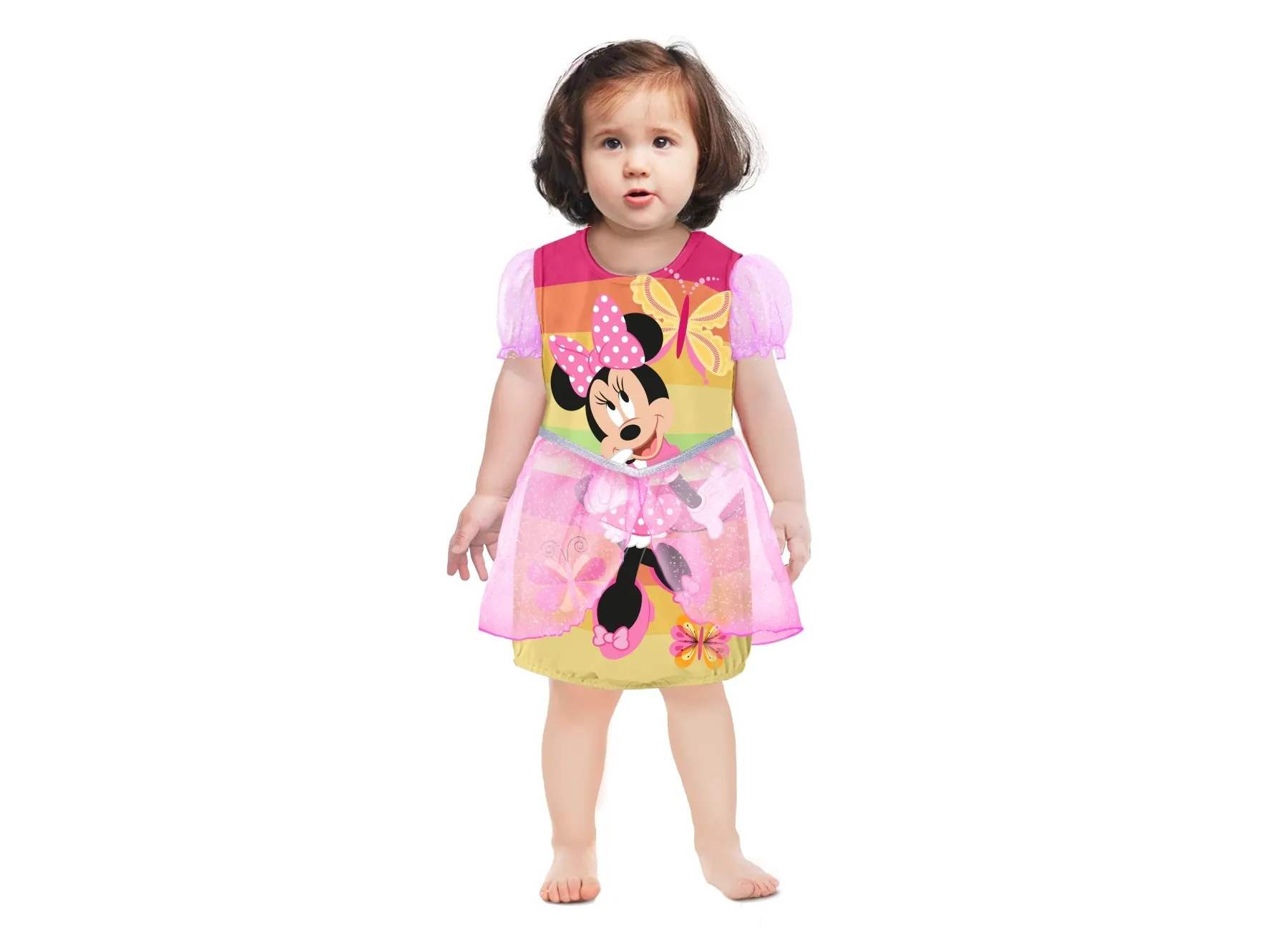 Pink Minnie Mouse Baby-kjole - 12-18 måneder