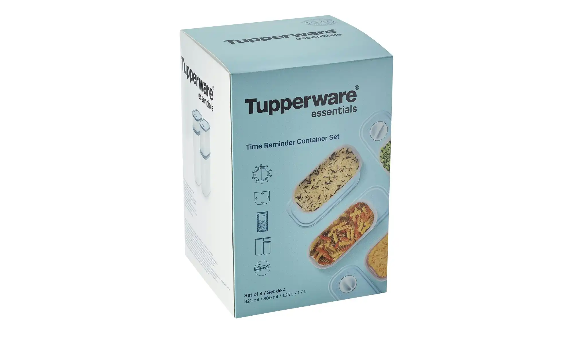 Tupperware 4er-Vorratsdosen-Set mit Timer Set