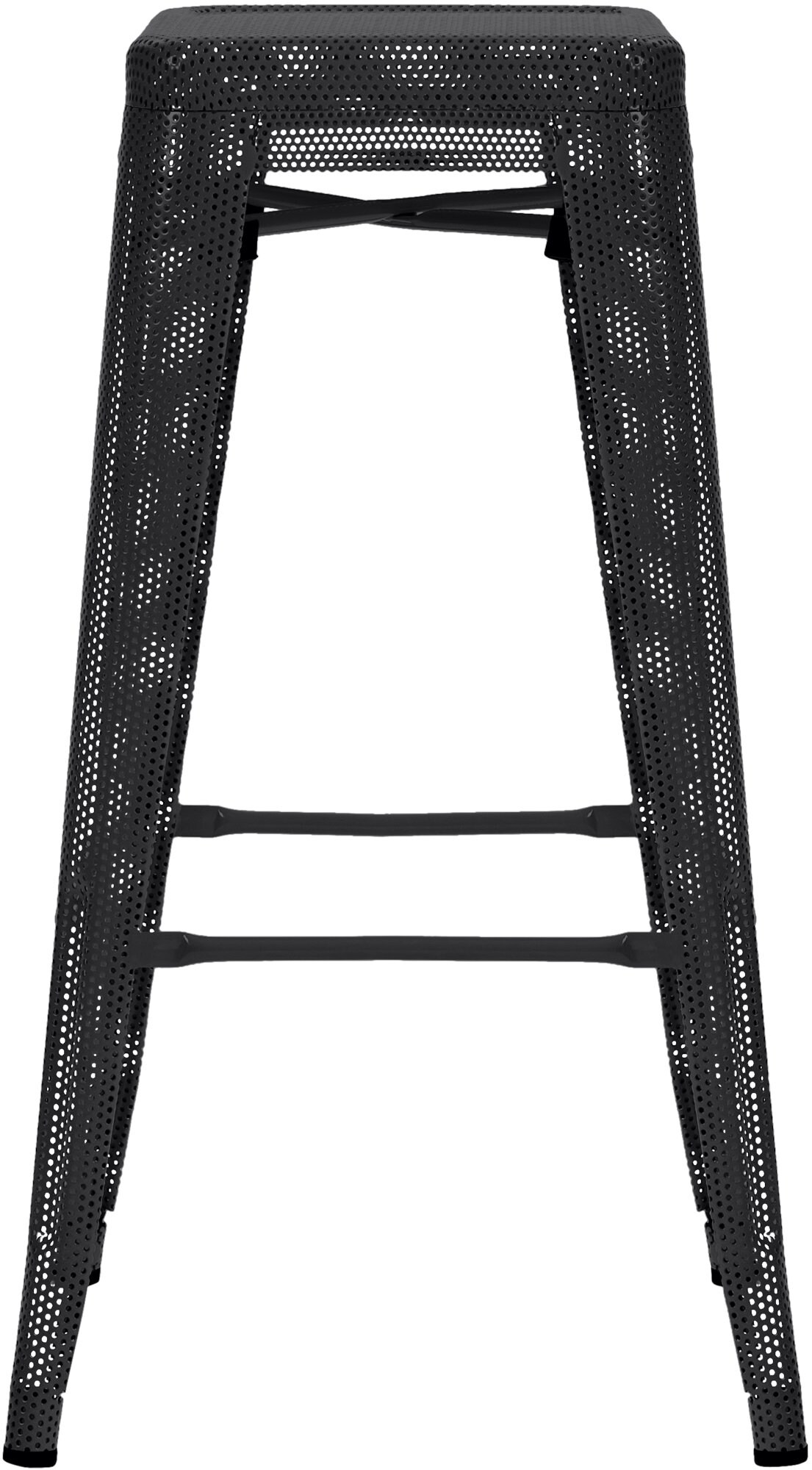 CLP Barhocker Fletcher I Tresenhocker, Stapelbar Mit Bodenschonern Und Fußstütze I Bistrohocker Mit 77 CM Sitzhöhe Aus Metall