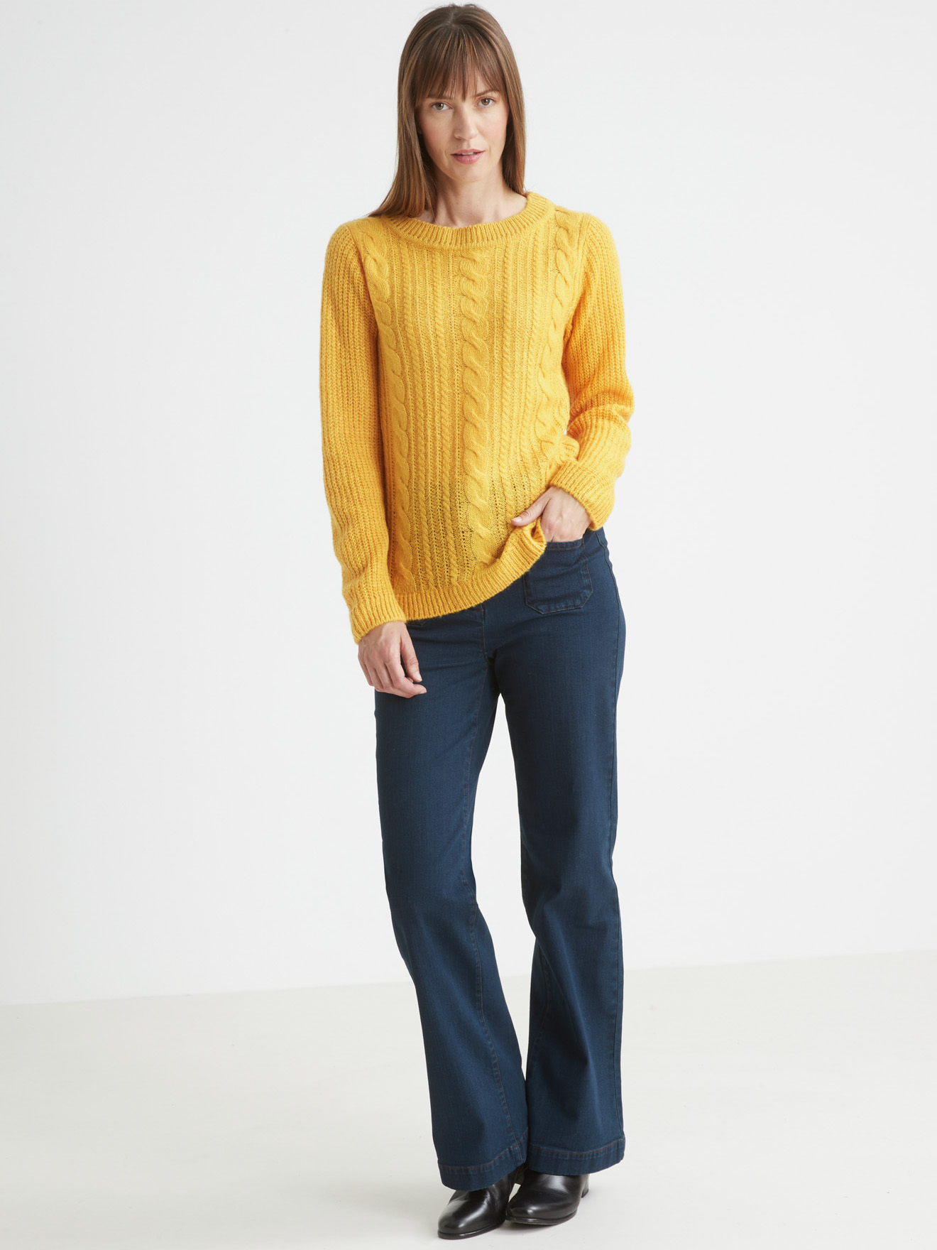 Pull  torsadé forme loose