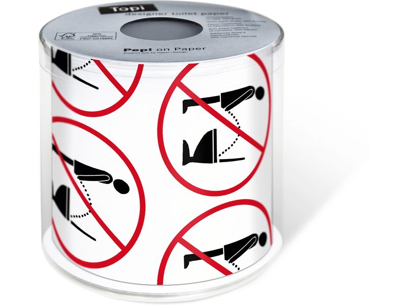Paper   Design Toilettenpapier Stop it  Rollen, 3-lagig, Ro WC Papier mit Motiv