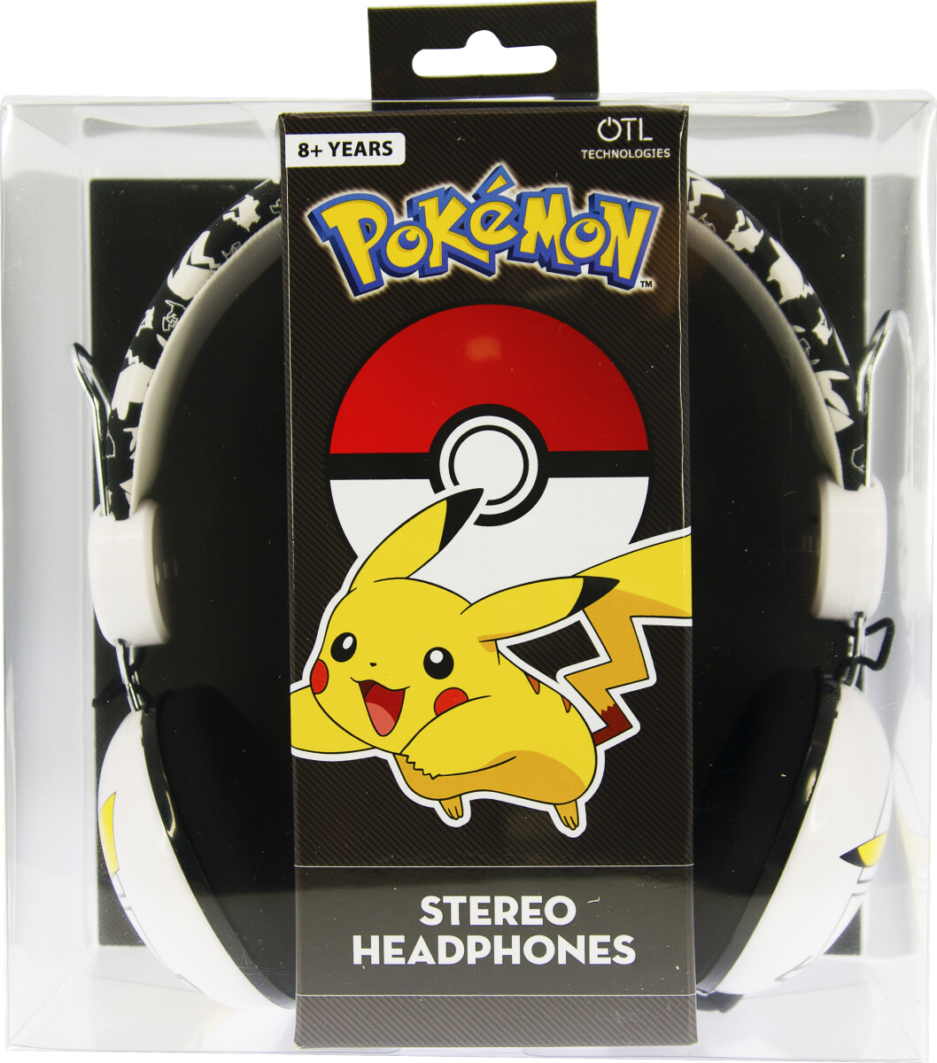 Pokémon Hovedtelefoner - Japanese Tween - Sort Hvid