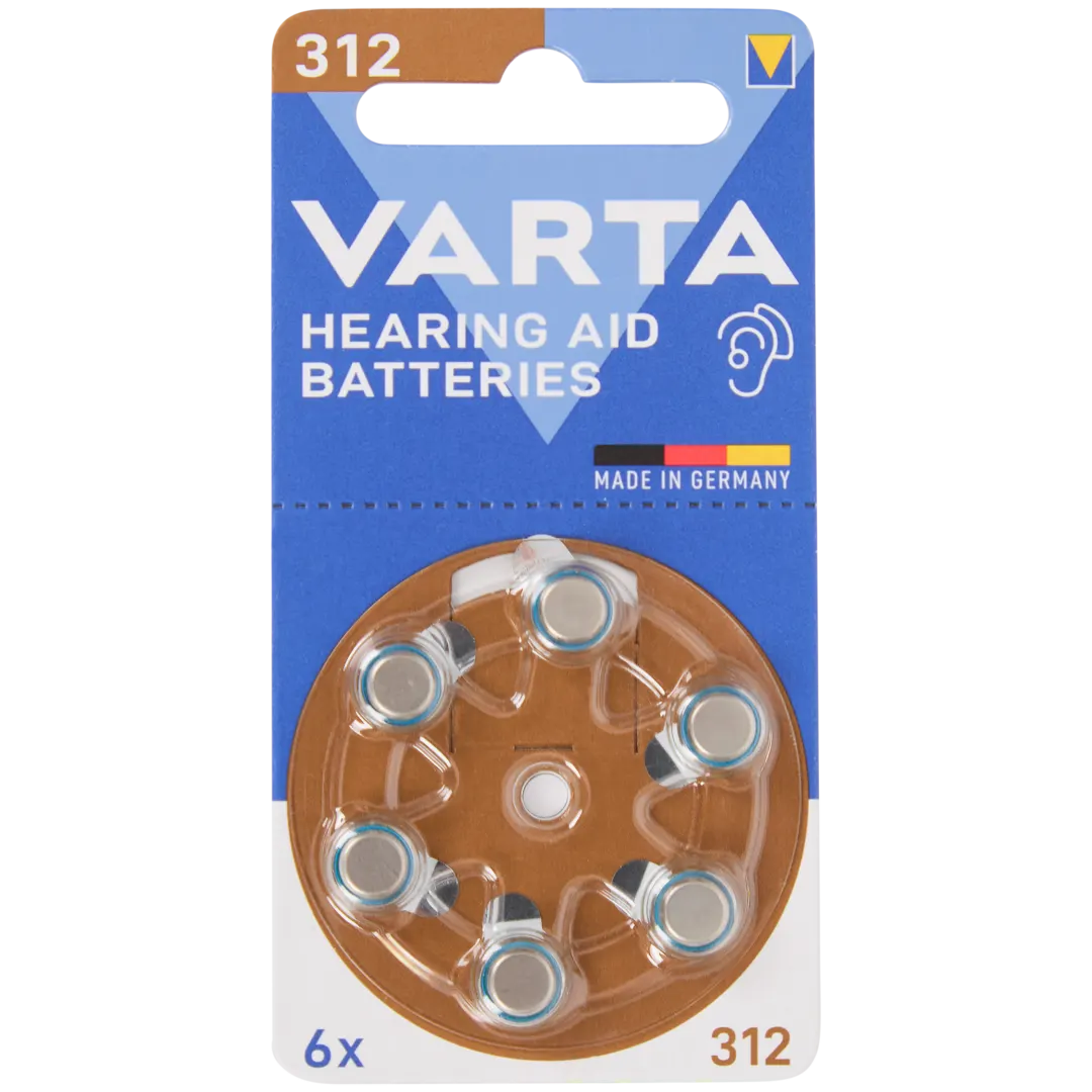 Varta hoortoestelbatterijen 312 6 stuks