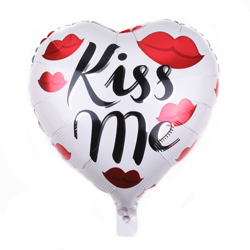 (26-tlg. Set) Party Love Ballons Valentinstag Deko inkl. Latex- und Folien Luftballons / Rosenblätter - Rot