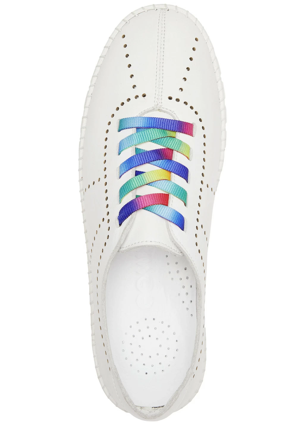 Gemini Schnürschuh mit Schnürsenkel in Regenbogen-Farben
