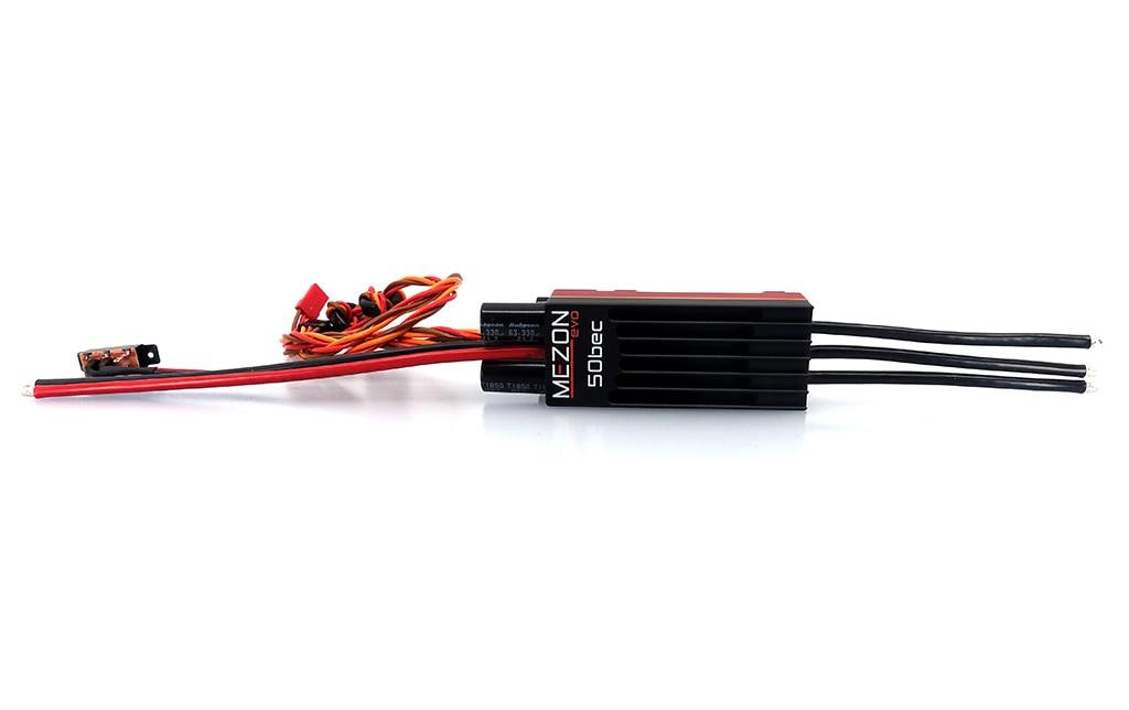 Brushless Regler MEZON EVO 50 BEC 50A, 2-12S<br>50A Brushless ESC mit Telemetrie für Flugmodelle