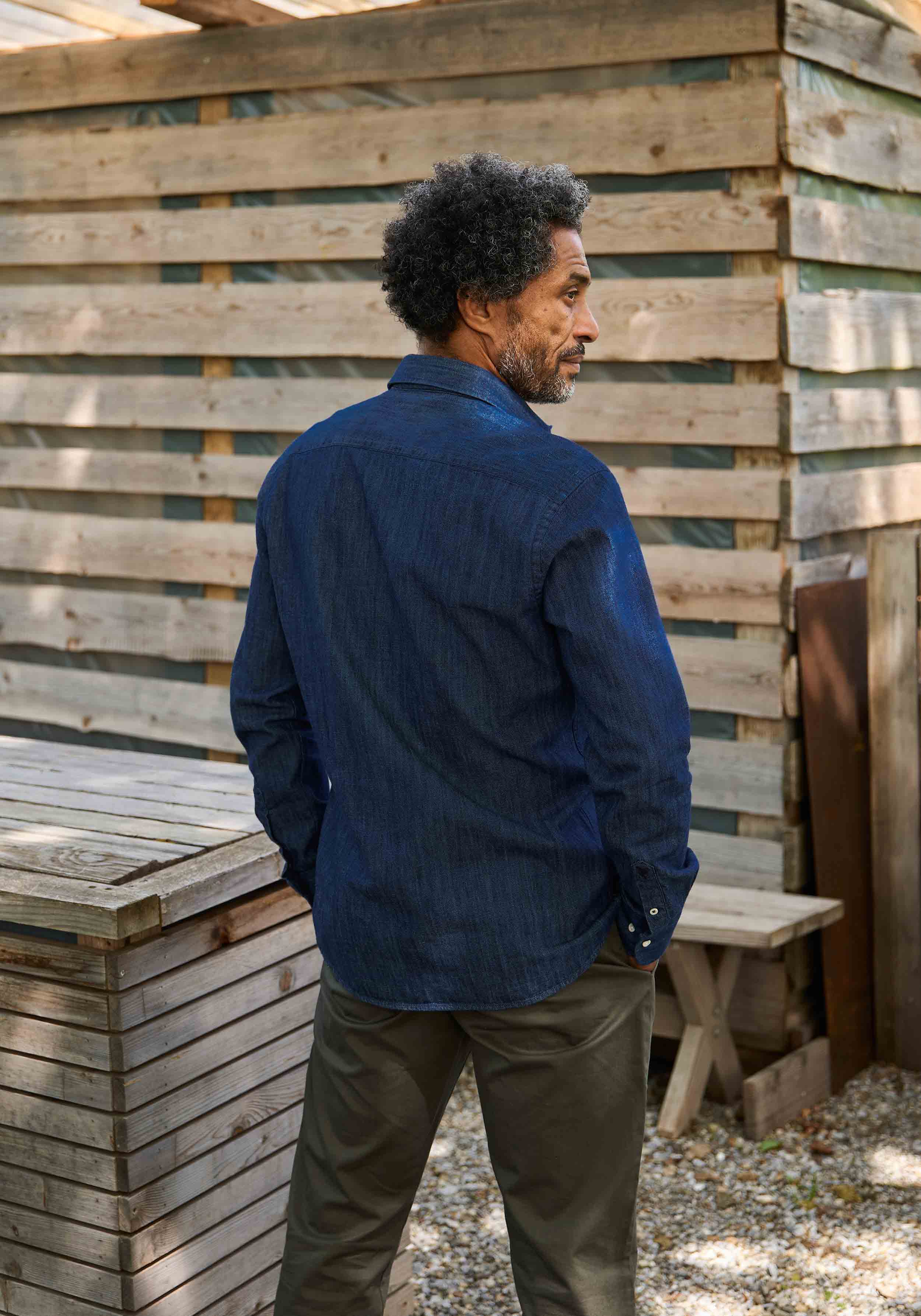 Carpasus Denim-Hemd Mar Marine