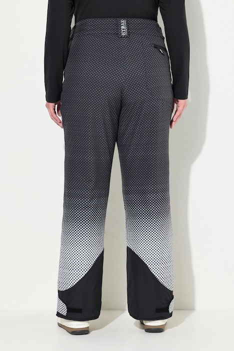 Skihose, wasserdicht, Punkte, Klettriegel, Schneefang