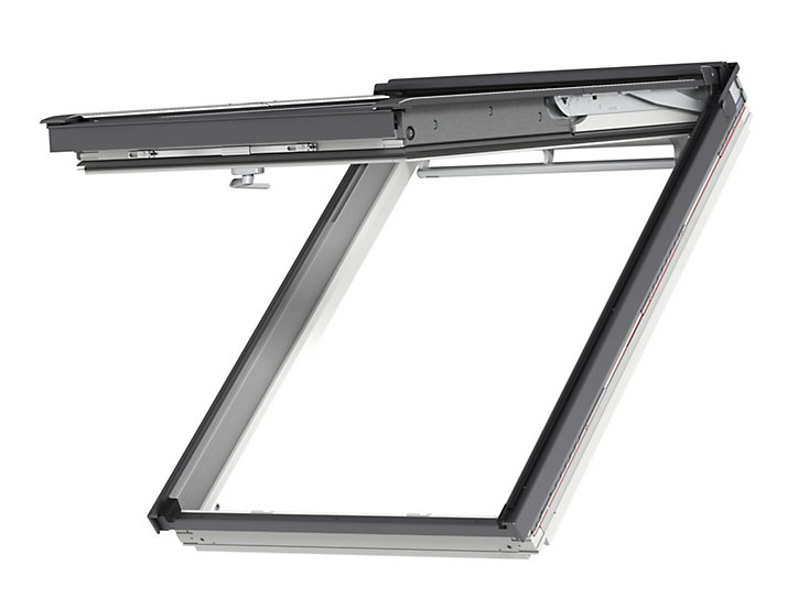 Fenêtre de toit à projection VELUX Tout Confort Whitefinish - bois peint en blanc L. 114 x H. 140 cm (GPL 2057 SK08)