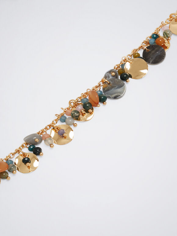 Colar com Medalhas - Multicolorido