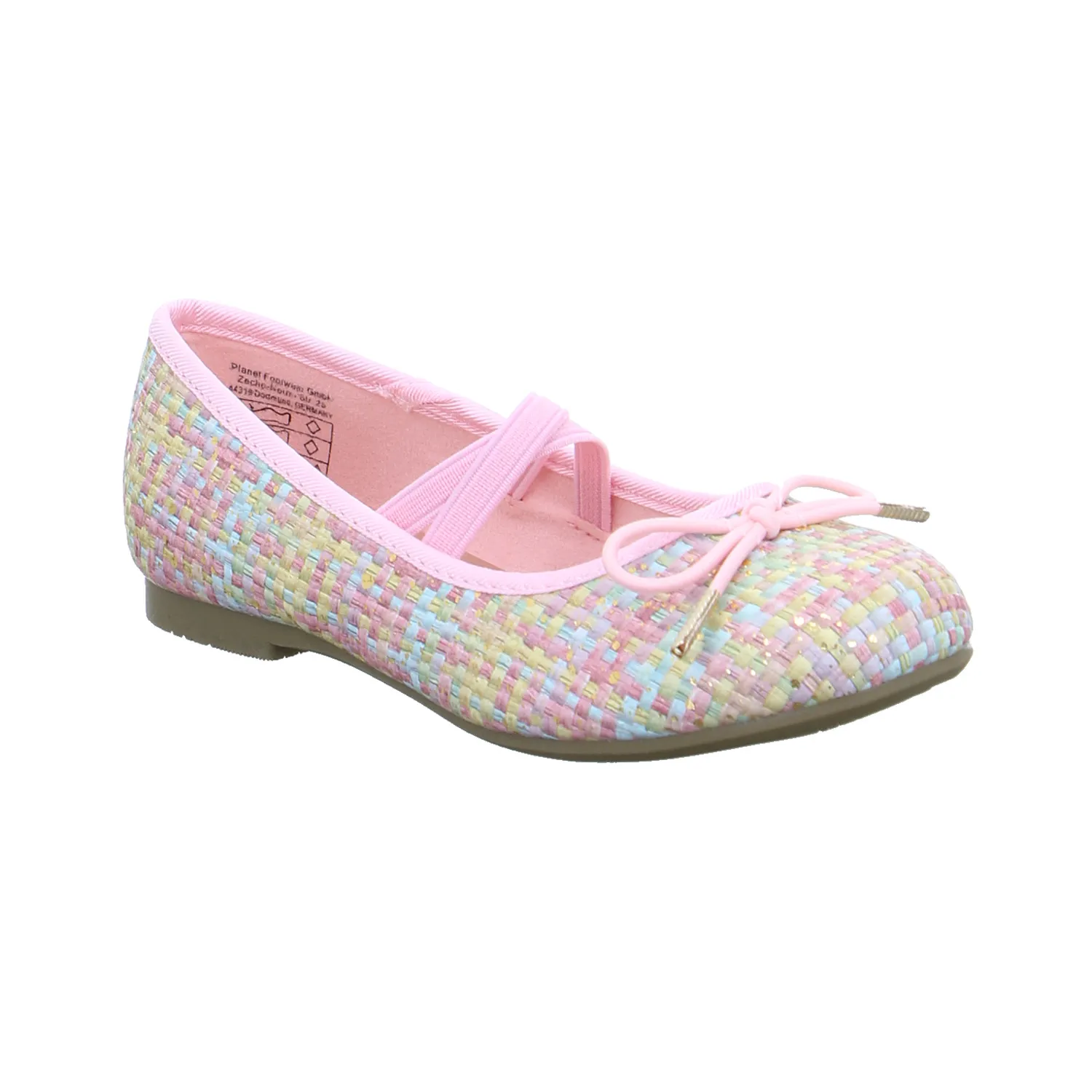 INDIGO Mädchen-Ballerina Multicolor Textil  Festlicher Schuh