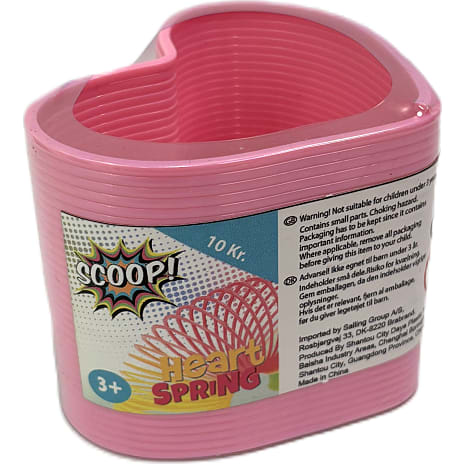 Scoopfjeder - pink hjerte
