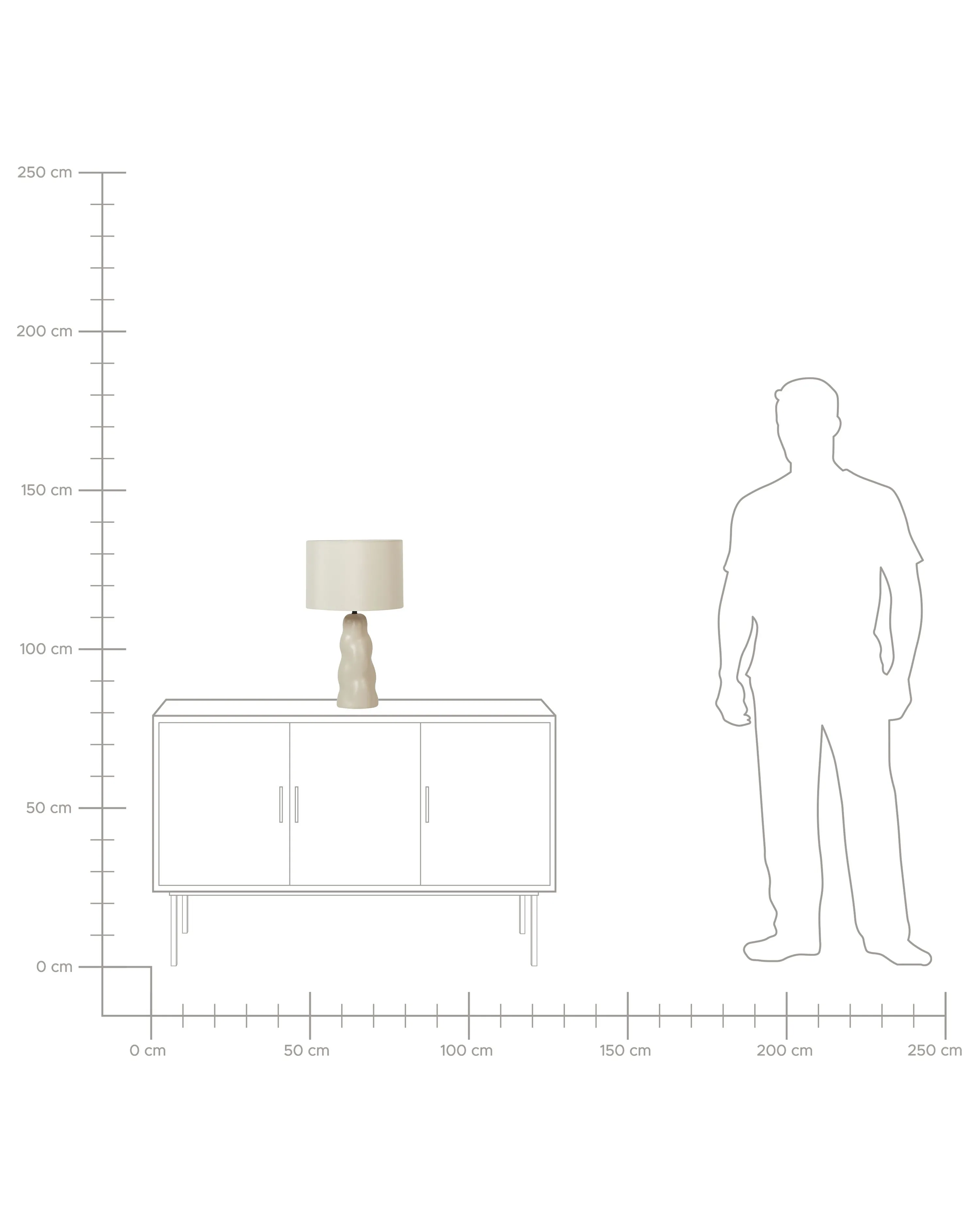 Tafellamp VILAR Keramiek Beige