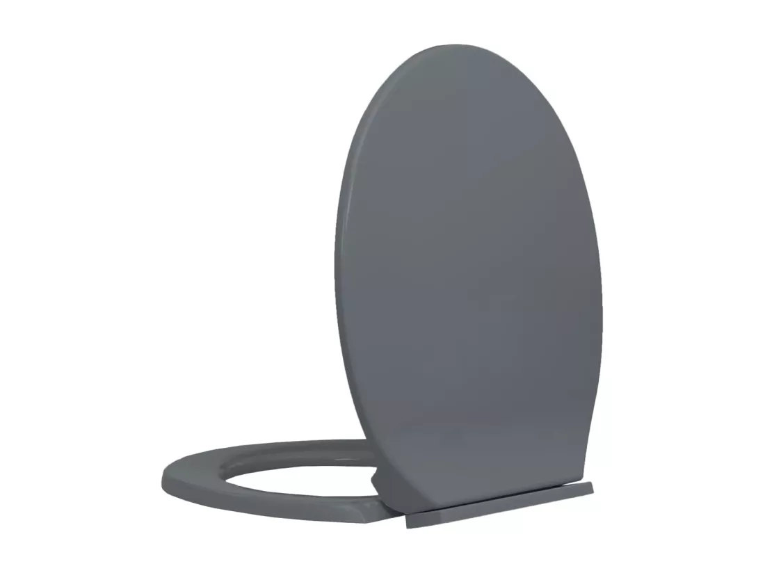 Siège de toilette abattant grise 46 x 34 x 5 cm 02_0002917