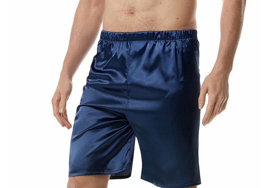 Aozora - Effen satijnen pyjamabroek met elastische taille