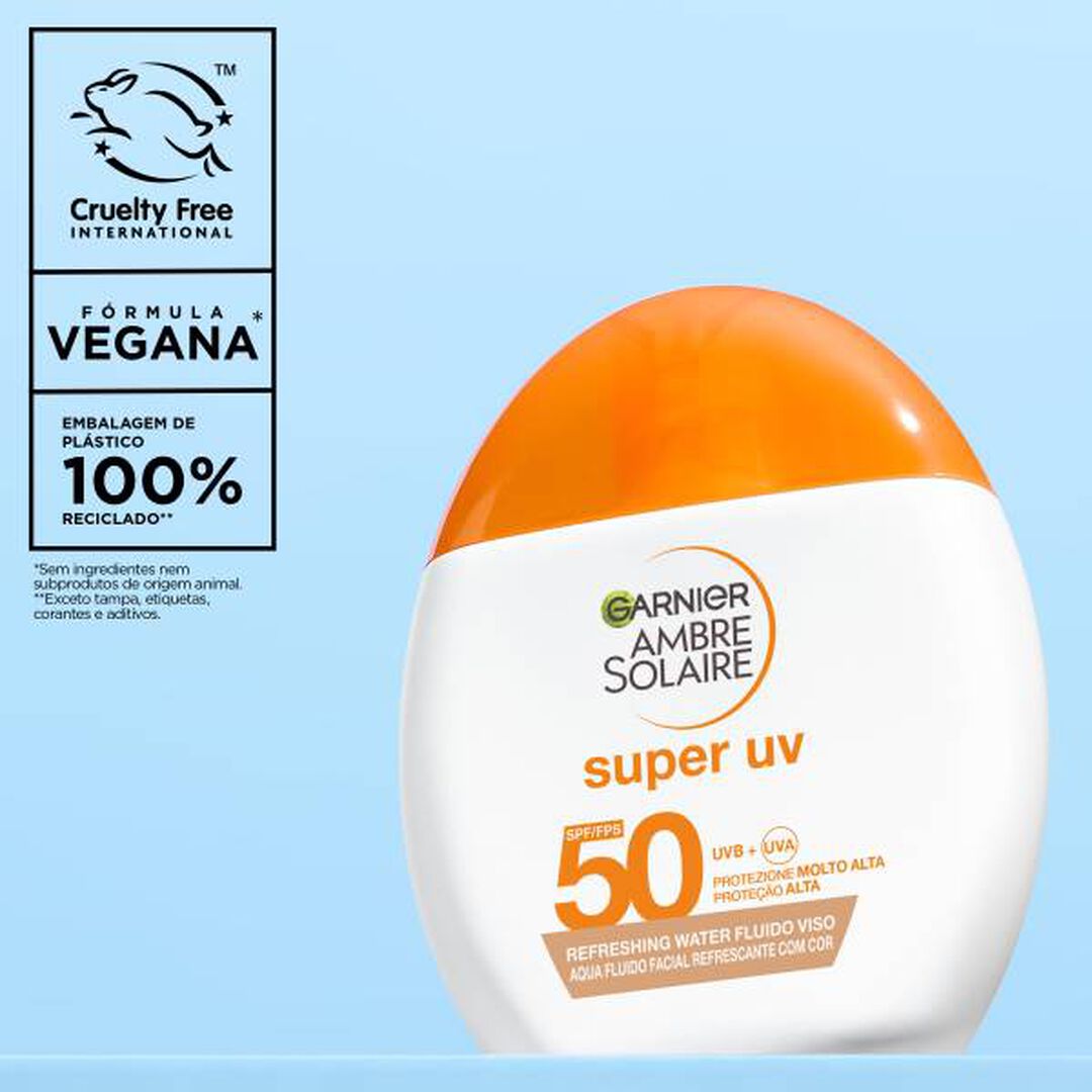 AMBRE SOLAIRE Super UV Vitamina C - Water Refresh Tinted - 40ml