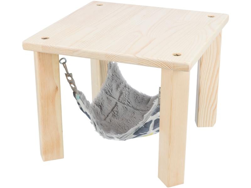 Trixie Unterstand mit Hängematte Sunny, 28 x 24 x 28 cm Unterstand und Liegeplatz für Meerschweinchen