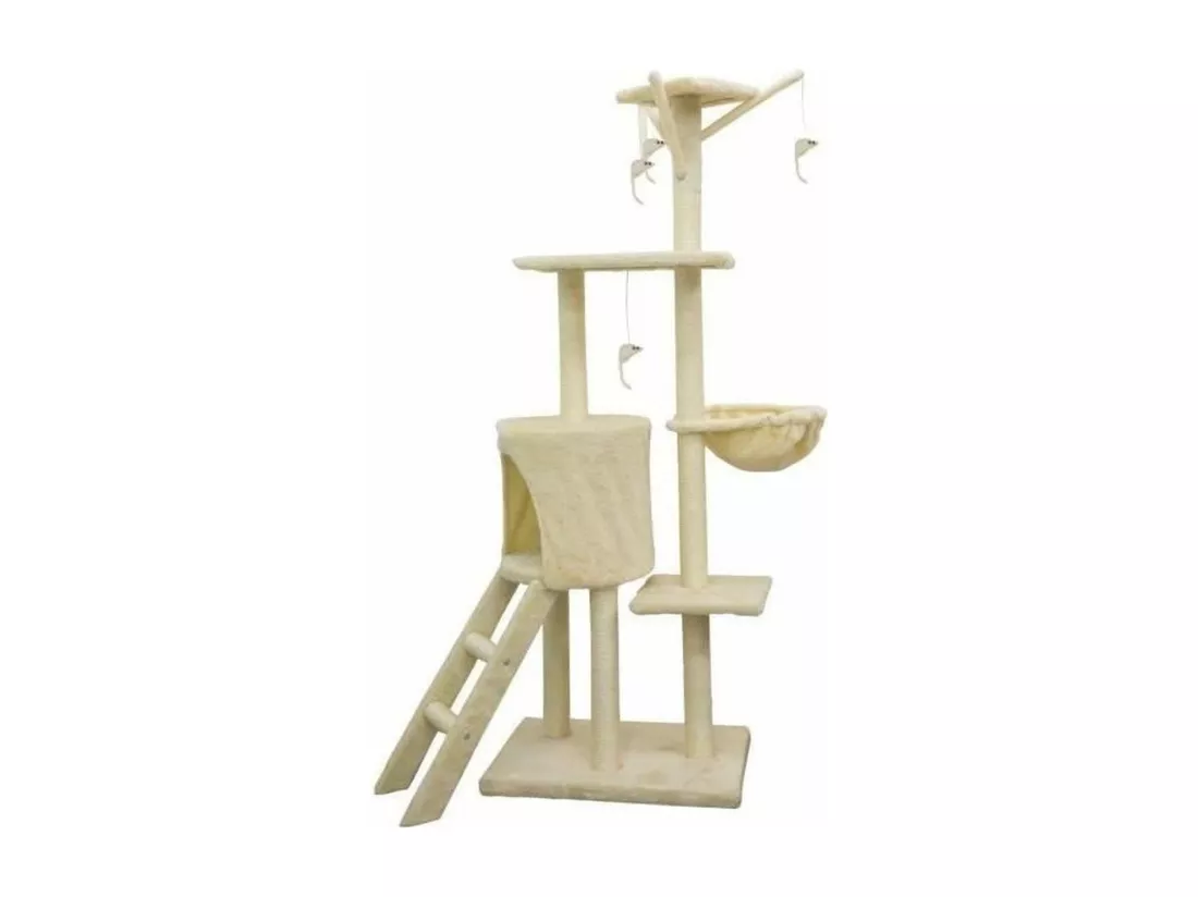 Arbre à chat 79 x 34 x 138 cm - Beige