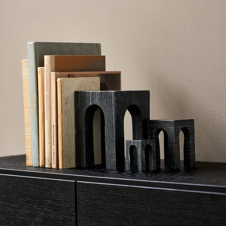 Gejst - Arkis Buchstütze, schwarz (3er-Set)