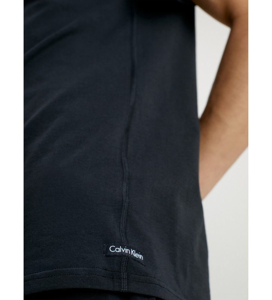 Pijama preto de algodão elástico Calvin Klein