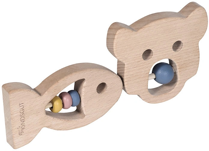 Beißring-Set BÄR & FISCH 2-teilig aus Holz