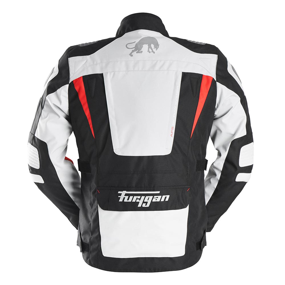 Furygan - Veste Apalaches Noir / Gris Clair / Rouge