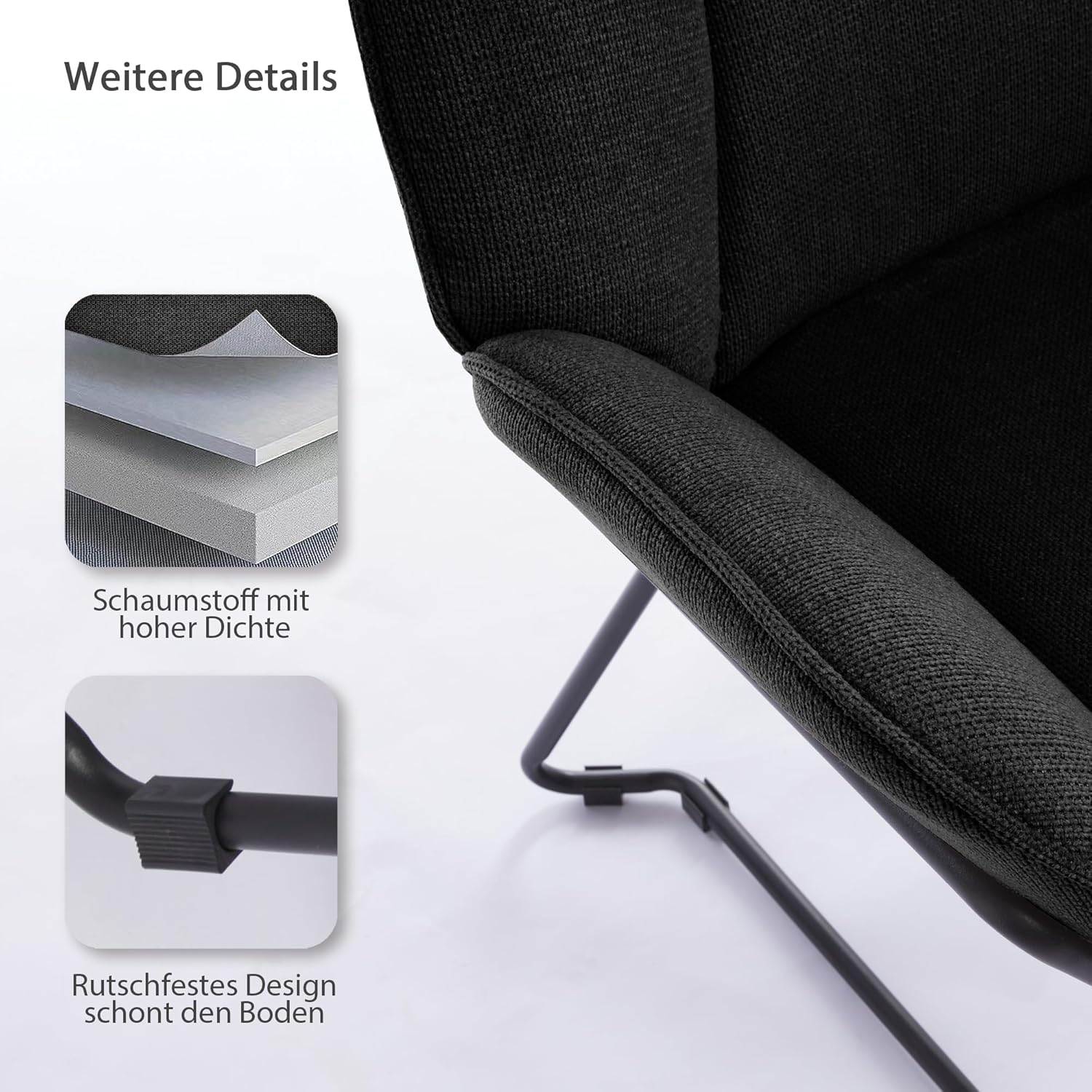Relaxsessel Lounge Sessel Fernsehsessel bequem, Clubsessel Einzelsofa Cocktailsessel, Ohrensessel für Wohnzimmer/Schlafzimmer/Empfangsraum, Polster Lesesessel Vintage Dunkelbraun