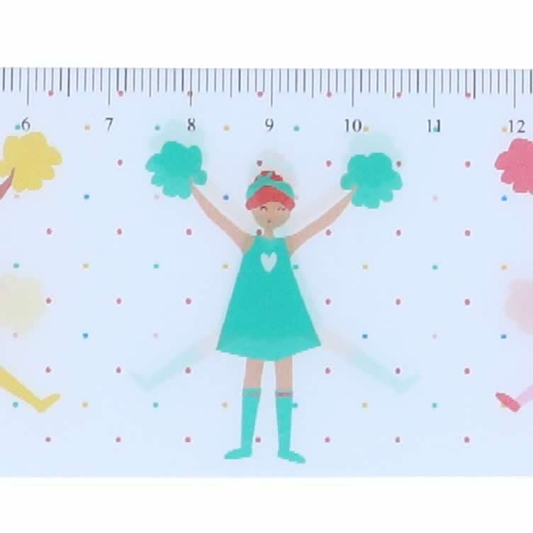 Règle holographique pompom girls Mercredi et Patati