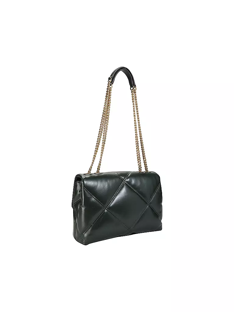 TORY BURCH Ledertasche - Umhängetasche KIRA DIAMOND grün
