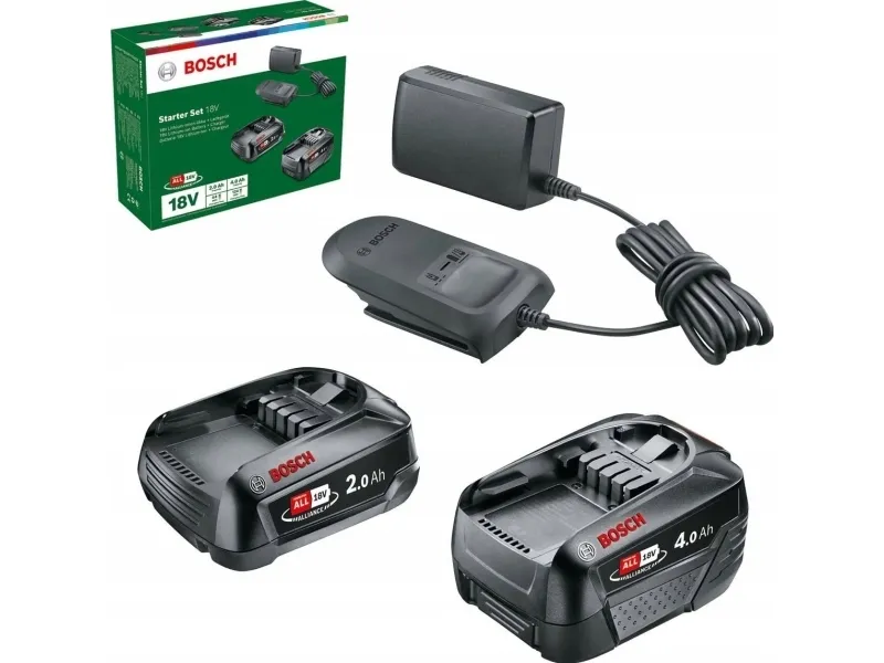 Bosch BATTERISÆT 18V 2&4AH M/LADER AL 18V-20