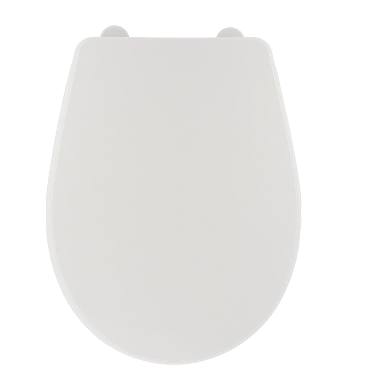 ABATTANT WC PLASTIQUE 18 POUCES ATTACHES PLASTIQUES BLANC