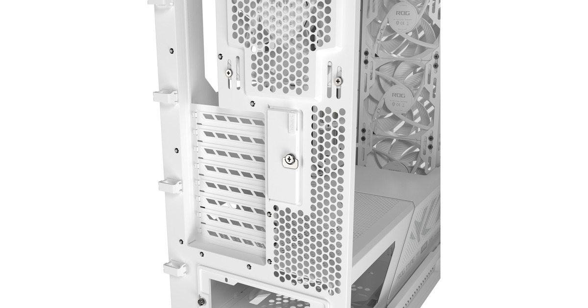ASUSROG STRIX HELIOS II GX601S midi tower behuizing  (Wit | 4x USB-A | 2x USB-C | RGB | Tempered Glass)