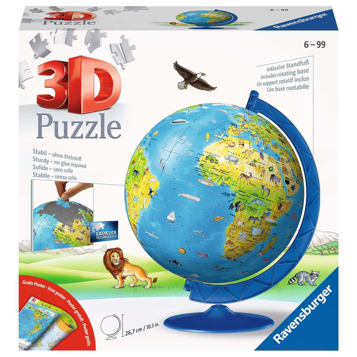 Ravensburger Spiel Kinderglobus in deutscher Sprache