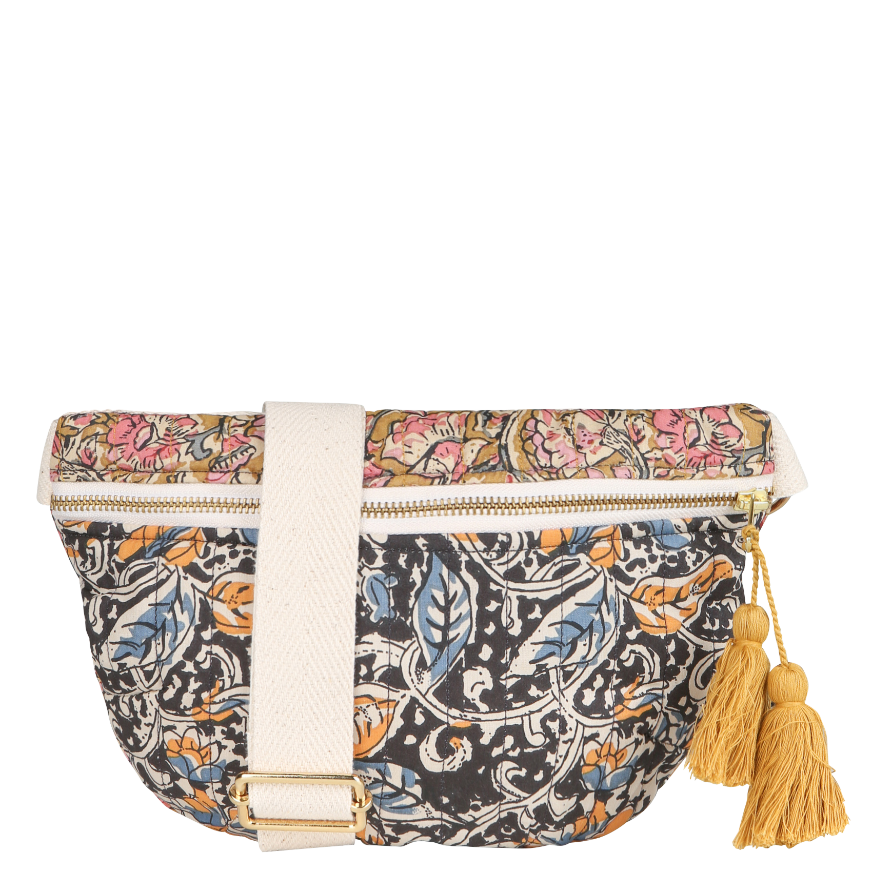GABY - Sac banane imprimé en coton bio | Multicolore
