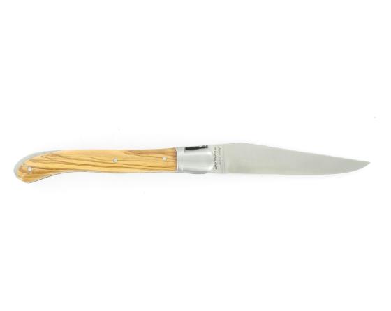 Laguiole Nature Guilloché Olivier Couteau de Poche - Laguiole par Fontenille Pataud