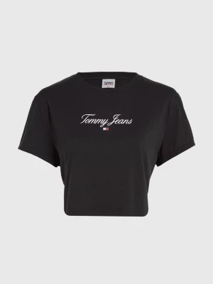 Camiseta cropped com logo essencial da Curve