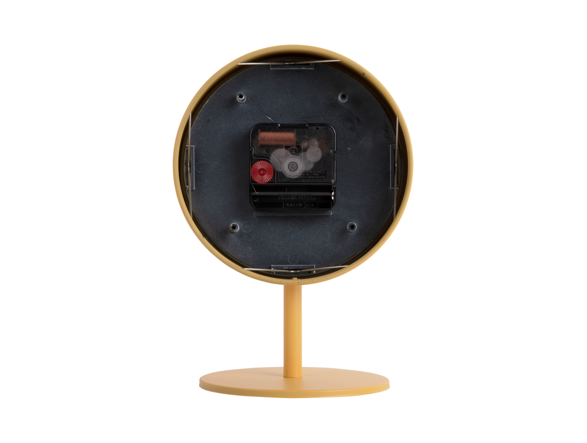 Table clock Stark iron matt honey yellow