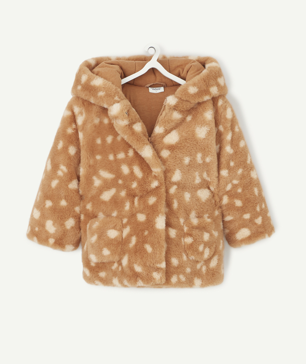 MANTEAU IMITATION FOURRURE ET REMBOURRAGE RECYCLÉ BÉBÉ FILLE