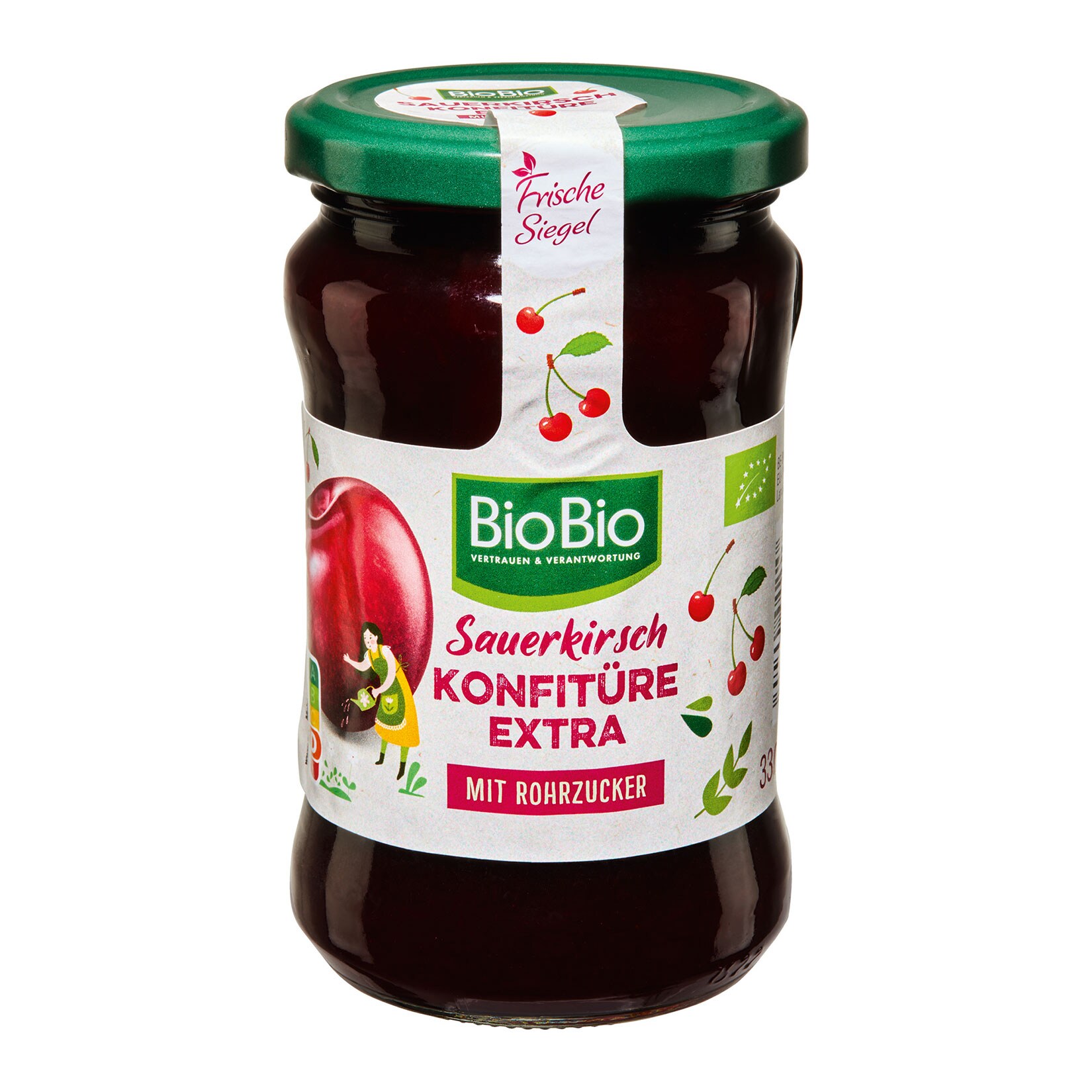 BioBio Konfitüre mit Rohrzucker 330 g, verschiedene Sorten, 12er Pack