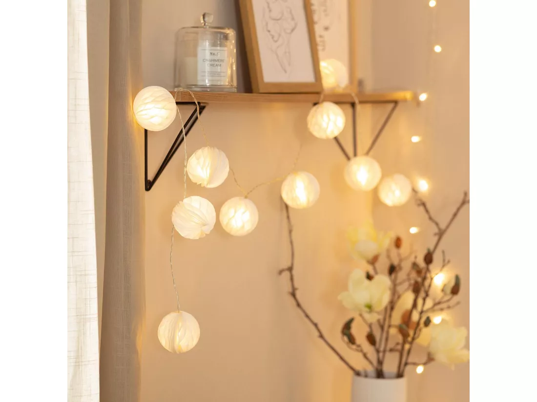 Guirlande LED Stewpot à Piles 2.1m Blanc Chaud 3000K