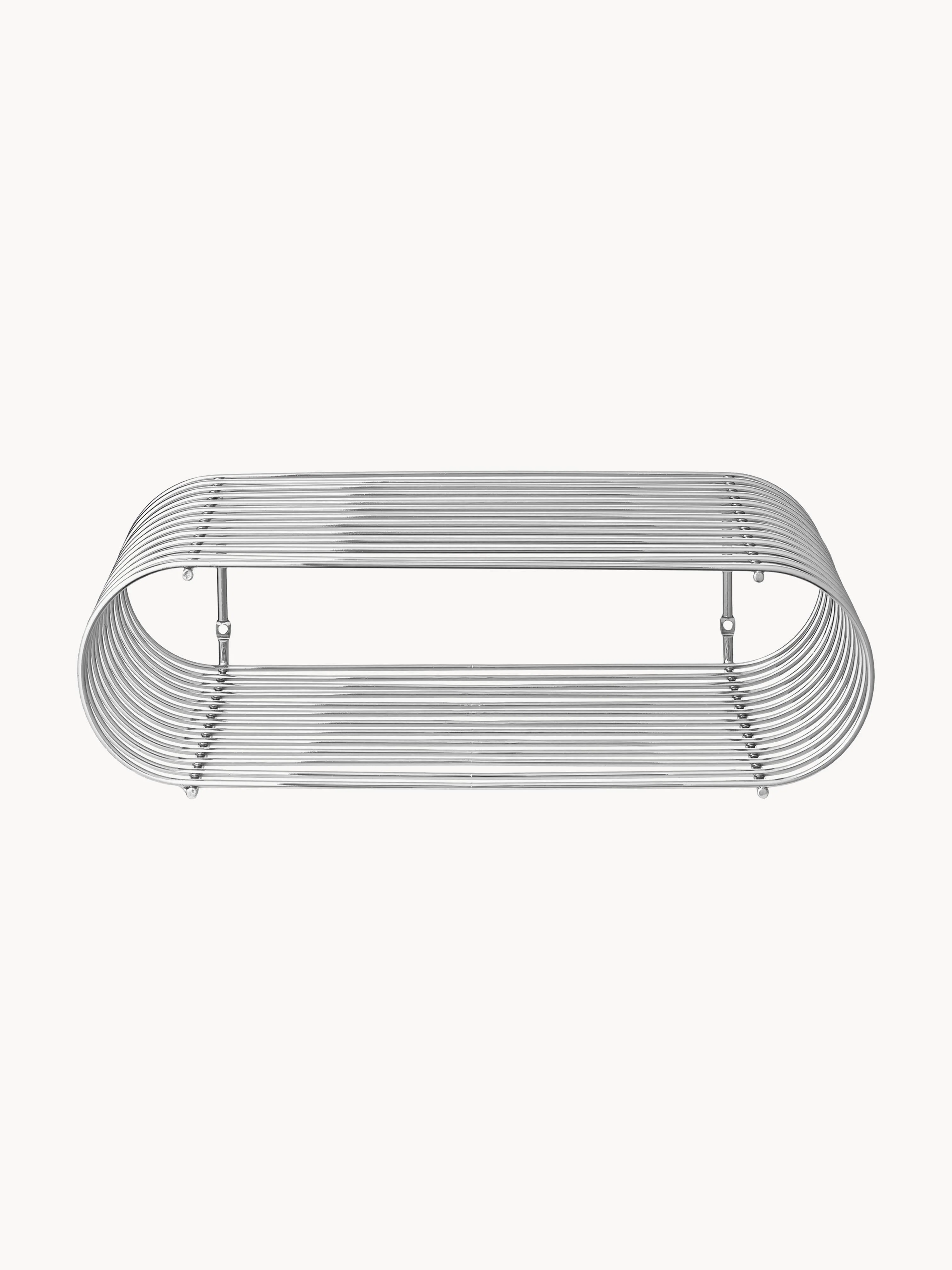 Metalen wandrek Curva, B 40 cm