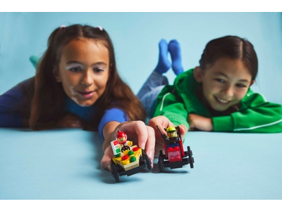 LEGO Raceautopakket: pizzabestelwagen vs. brandweerauto (60458)